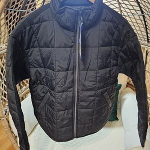 Roxy Women's Quilted Jacket Boxy Black Size M NWT costco